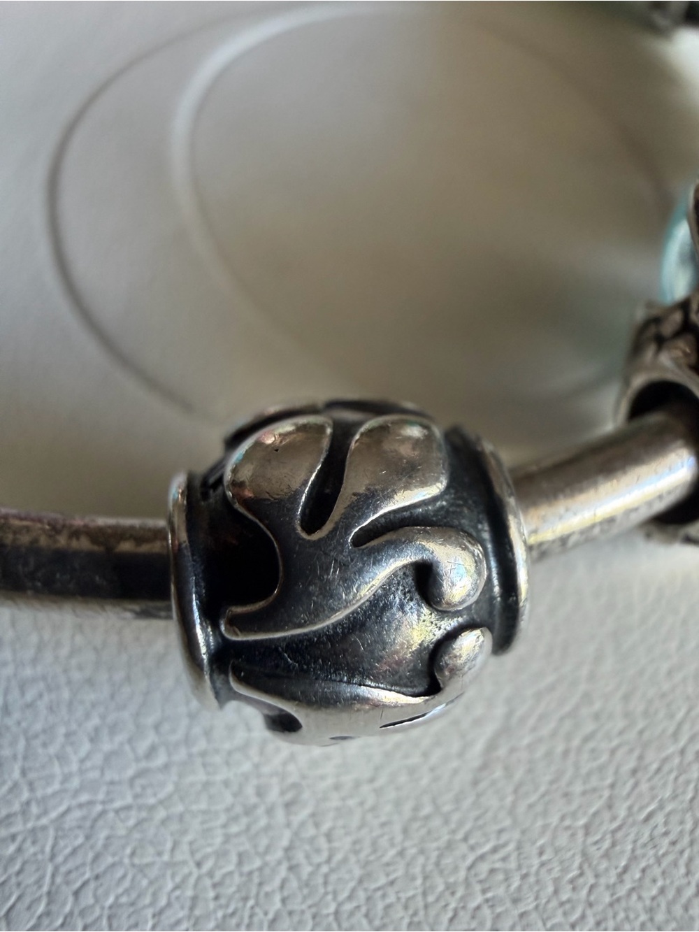Authentic Pandora Retired Sterling Silver Friendly Florets Charm